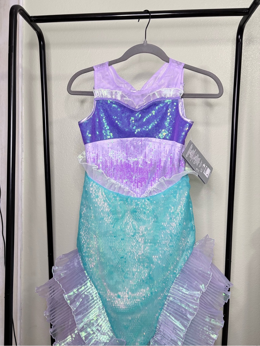 Disney Mermaid Costume Dress Aqua Purple Lavender Girls Size 10 NWT - Picture 4 of 10